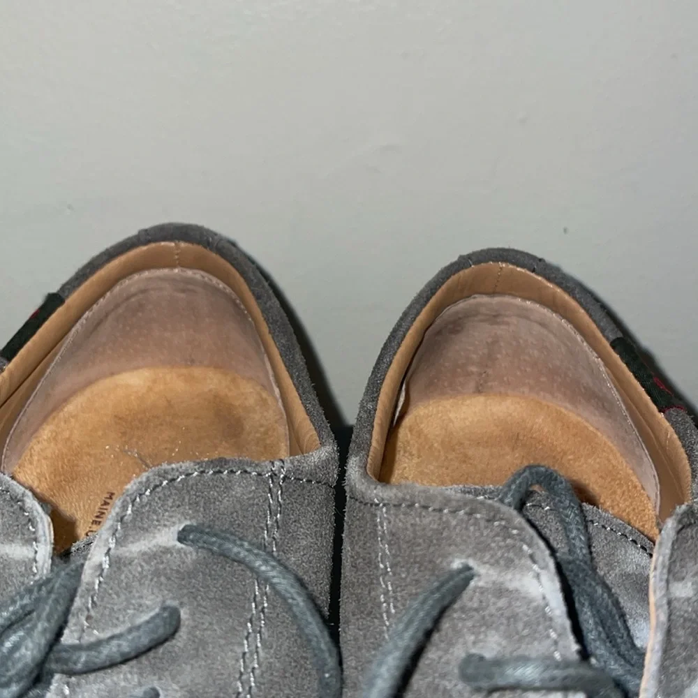 Anthropologie G.H. Bass Pasadena Suede Nubuck Lace Up Loafers.‎  Size 8.5 Wide.